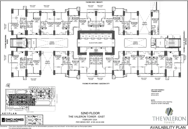 52nd-Floor-Plan-East