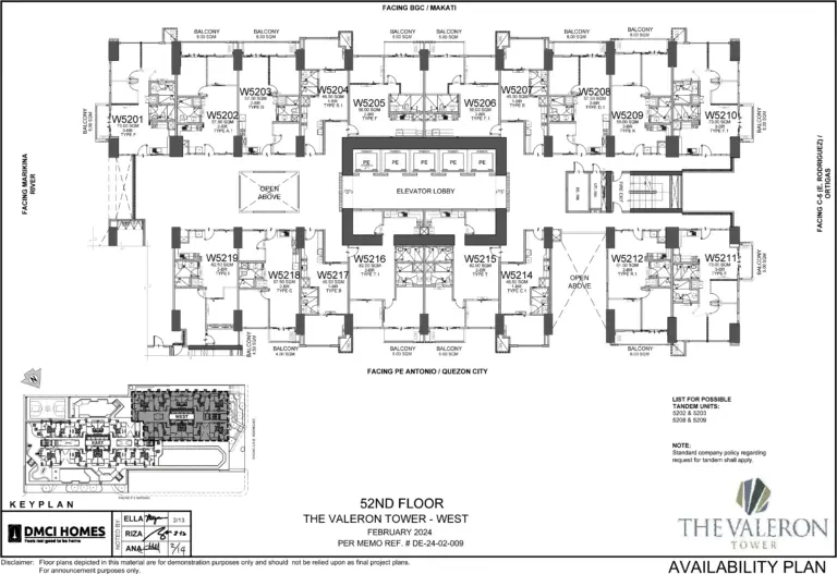 52nd-Floor-Plan-West