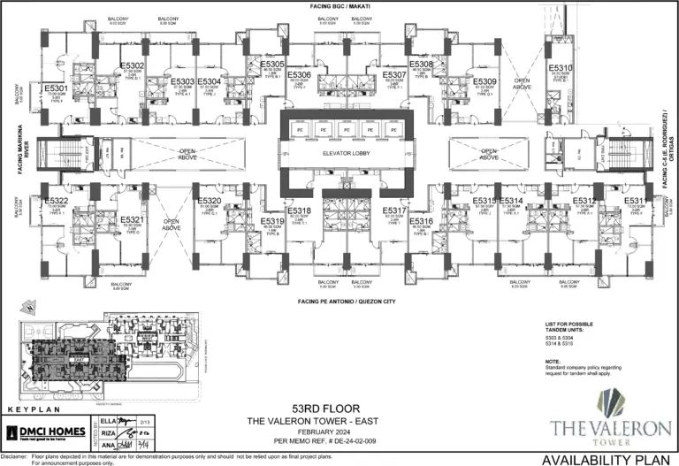 53rd-Floor-Plan-East