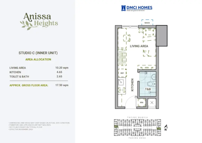 Studio C 17.5sqm